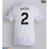 Moški Nogometni dresi Manchester United Diogo Dalot #2 Gostujoči 2025-26 Kratek Rokav